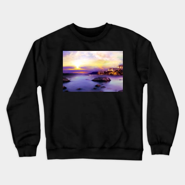 Purple Night Crewneck Sweatshirt by jasminaseidl